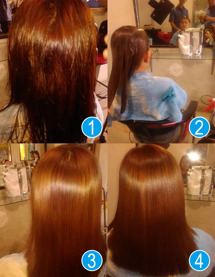 1000ML*2 Free Samples Natural Lightness Keratin Hair Straightening Cream Rebonding