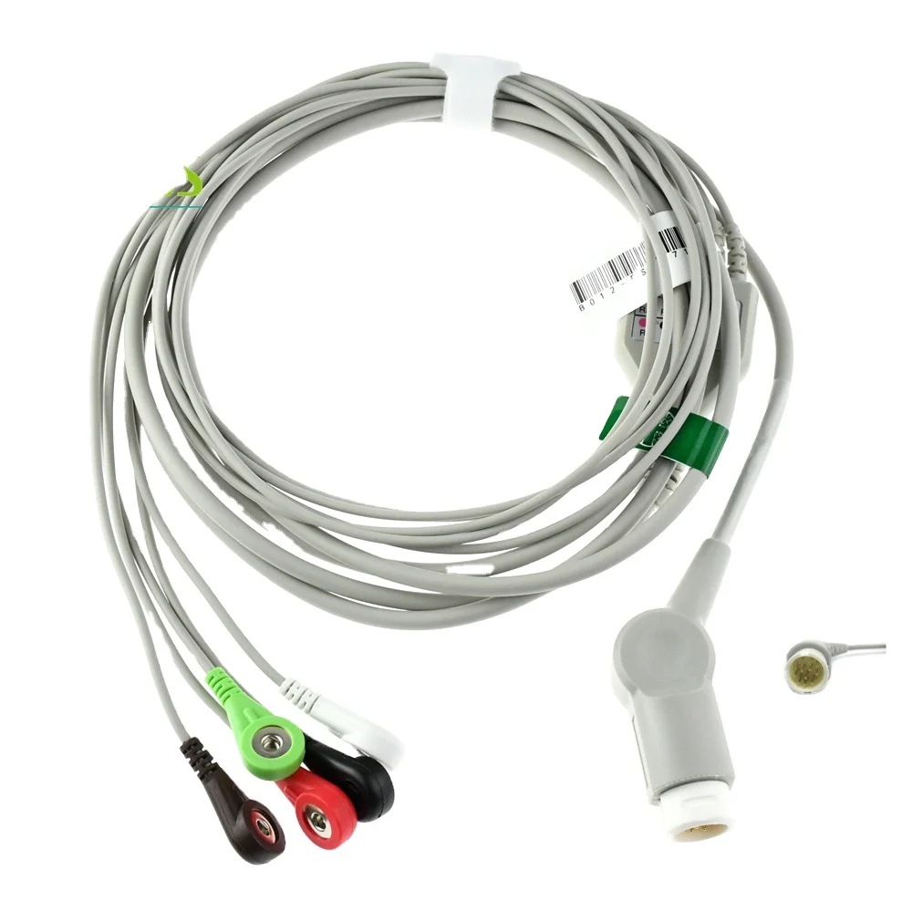 Wholesale One-piece 5 Leads ECG Cable  With Clip  Mindray PM5000/6000 ECG Cable For ECG Machine Electrocardiograph