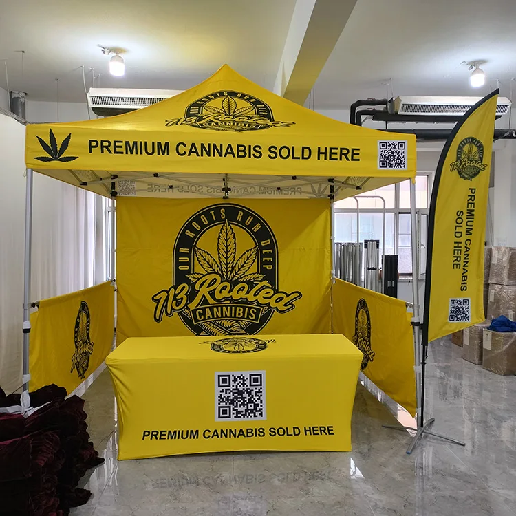 Sunshine Custom print Factory supply pop up canopy gazebo 10x10 ft tent Outdoor business event promotional trade show tent