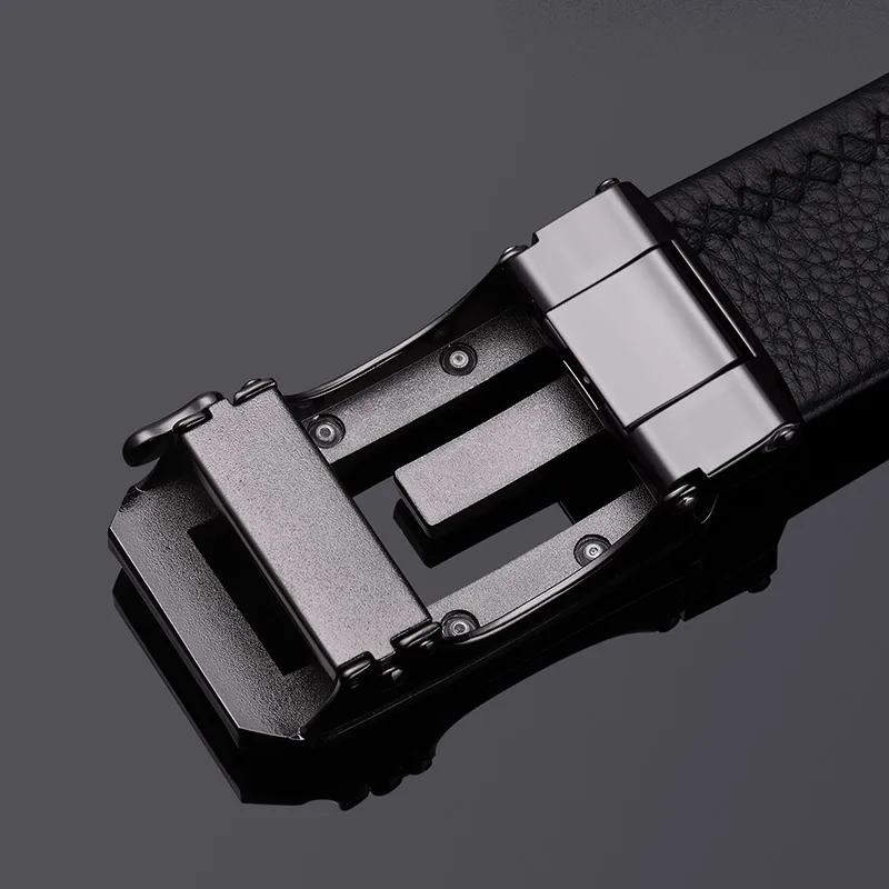 WILLIAMPOLO belt male leather strap men genuine leather luxury pin buckle belts for men belts 19721-22P