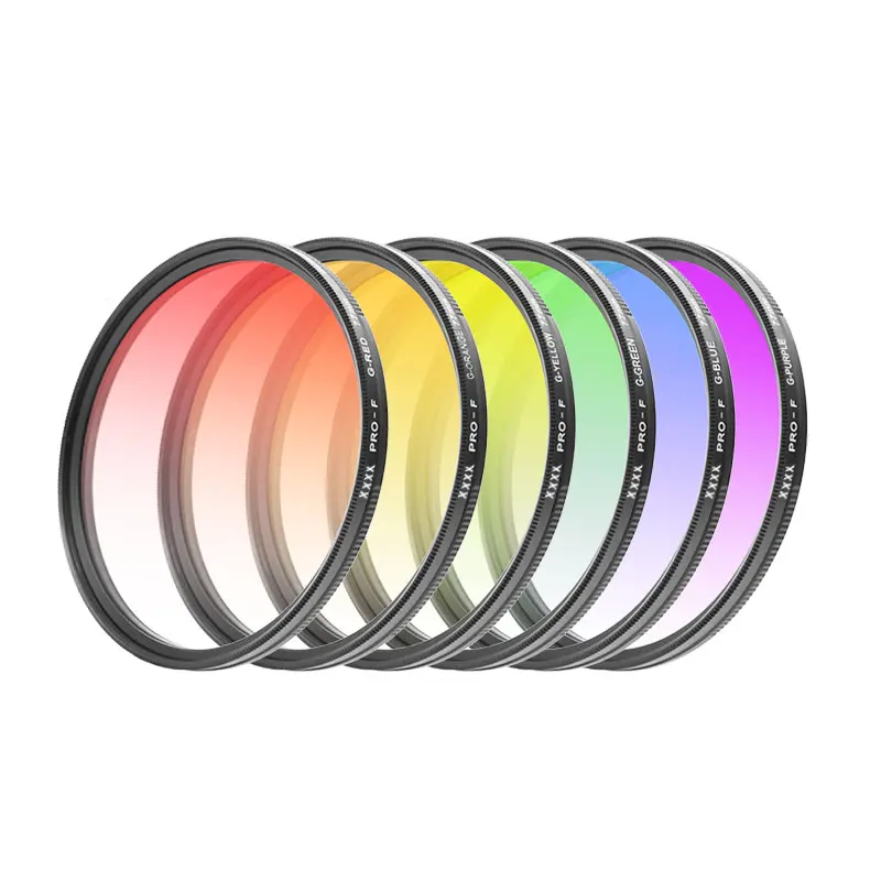 Специализированные фильтры FX 49-82 мм, градиентные цветные фильтры FX для объектива камеры