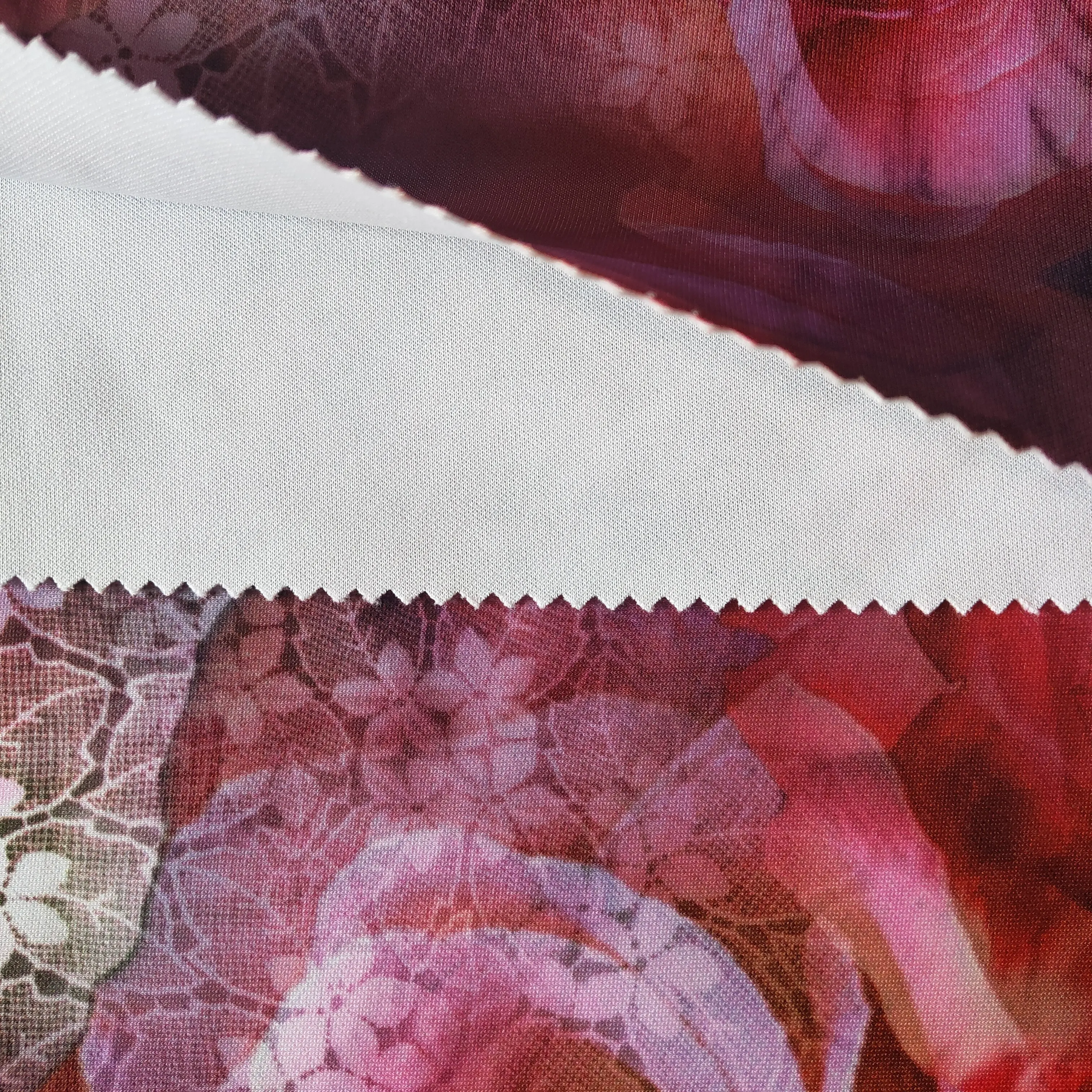 5% Spandex Digital Foil Flower Printing Underwear Stretch Sportswear Suit Scuba Fabric Plain Soft High Quality 95% Polyester 75D