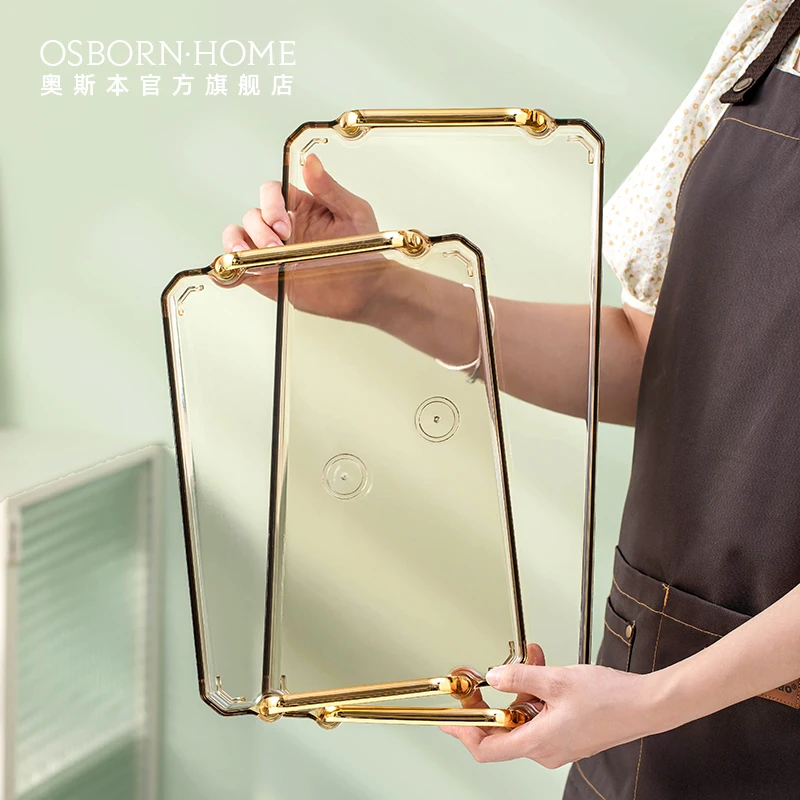 OSBORN Nordic style Food serving PVC tray rolling tray for coffee shop wedding