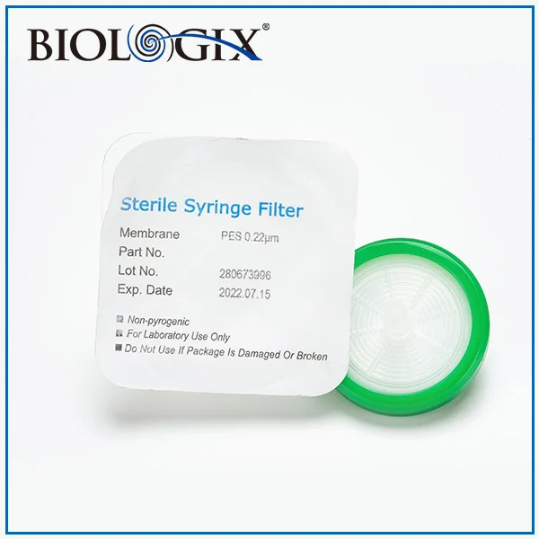 High Quality Sterile PES CA Material Syringe Filters Sterile Pore  0.22um 0.45um PES CA Material