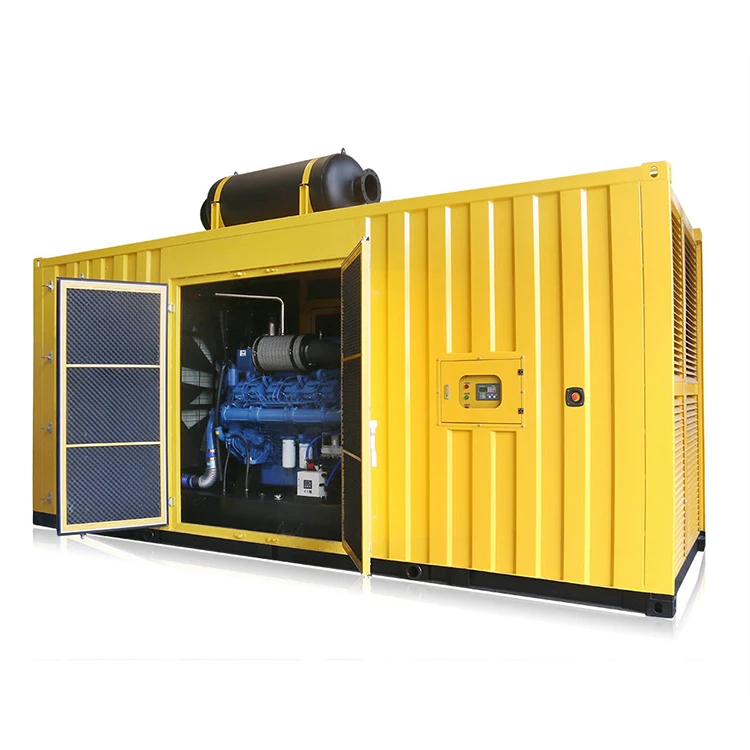 High Efficiency Cummins Series Electric Starter Silent Container Diesel Generator Set