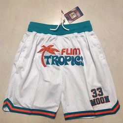 2023 Newest Just don US America size Men Breathable Vintage NBAA Pocket Embroidered Basketball Shorts