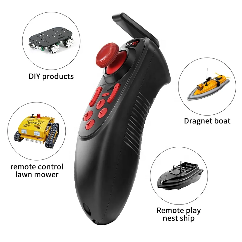 HOTRC 2.4G DS600 rf remote control 6 channel transmitter and receiver lawn mower truck  tractor control remote