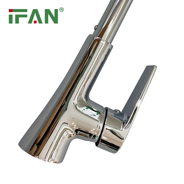 IFAN Ceramic Valve Core Brass Kitchen Faucet Kitchen Sink Tap With Supply Water