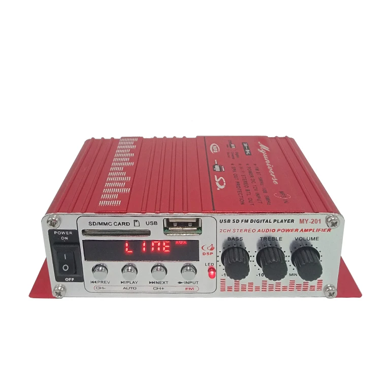 High Power Amplifier Full Range Oem Car Amplifier Processor 12V/24V 2 Channel