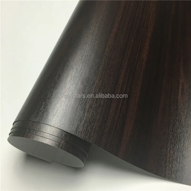 Best Quality Ebony Wood Self Adhesive Vinyl Film For Kitchen Floor Furniture Car Interior