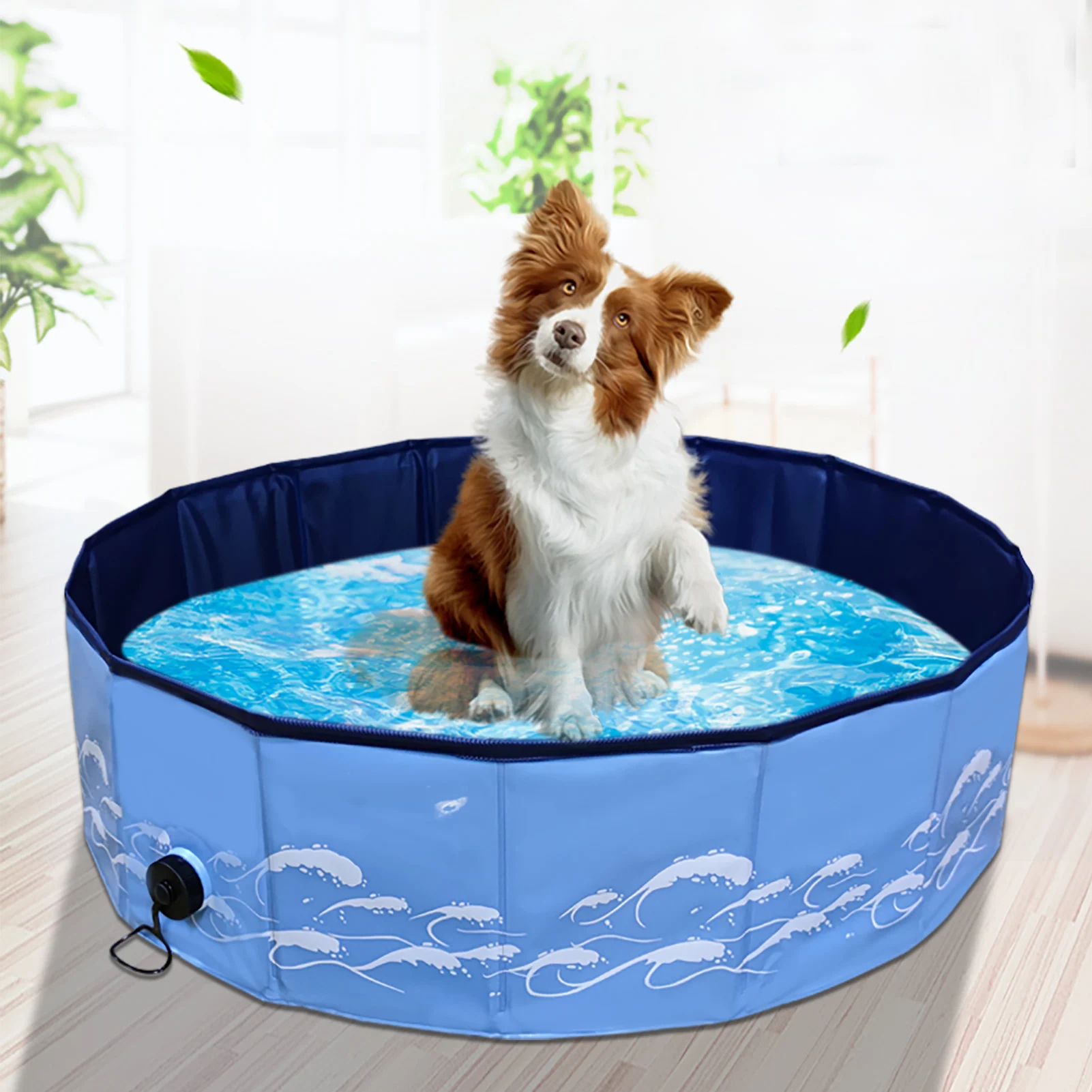Folding pet pool factory supply dog cleaning bath play pool summer pet play Dog Shower & Bath Accessories