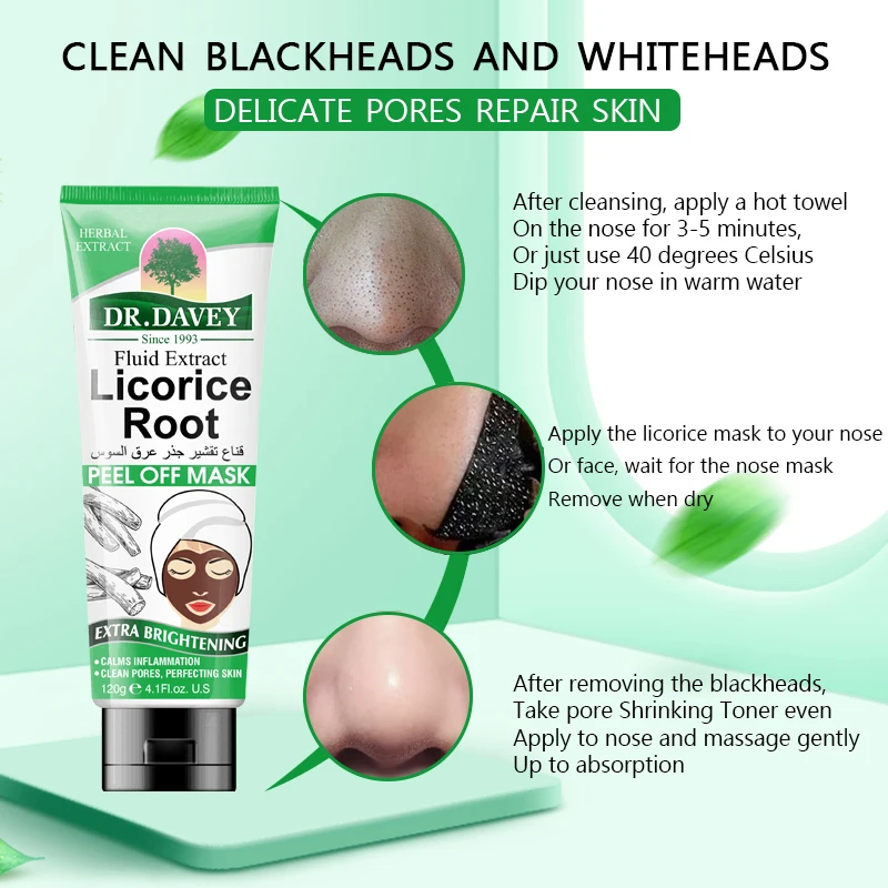 DR.DAVEY Peel Off Face Mask Licorice Root Peel Off Masked Face