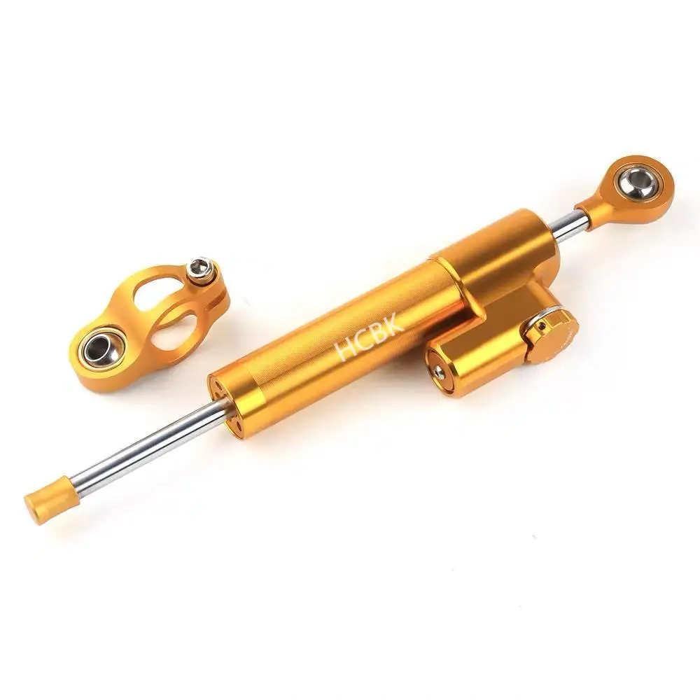 Scooter motorbike modification steering damper universal titanium ruler steering damping buffer anti-throw head balance bar