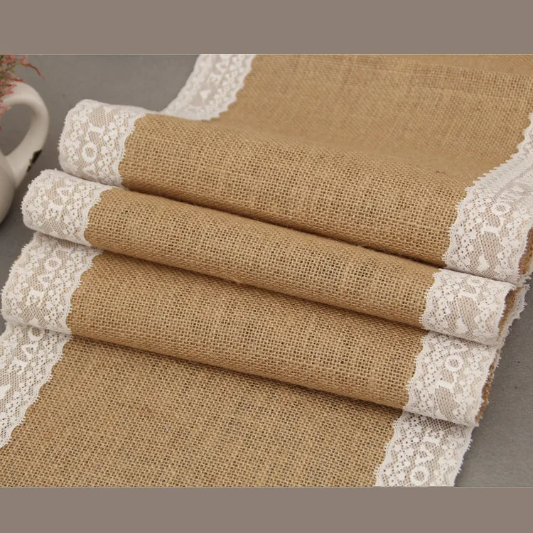 
OEM ODM Custom Fancy Luxury Waterproof Wedding Christmas Decoration Linen Lace Macrame Table Runner 