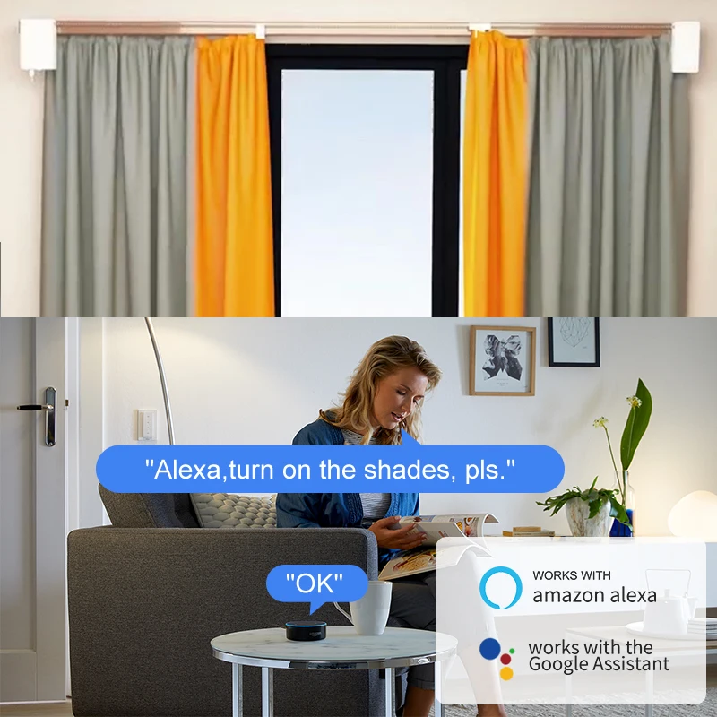 Hot sale Curtain Opener With Remote Alexa Voice Control Smart Curtain Motor Smart Curtain Robot