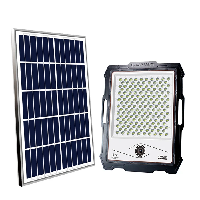 Outdoor waterproof IP65 solar powered CCTV camera 100w 200w 300w floodlight 400w cctv solar flood light