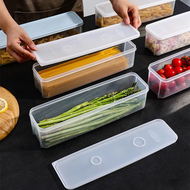 Waterproof Moisture-Proof Kitchen Accessories Noodle Grain Transparent Storage Box Food Storage Container Box