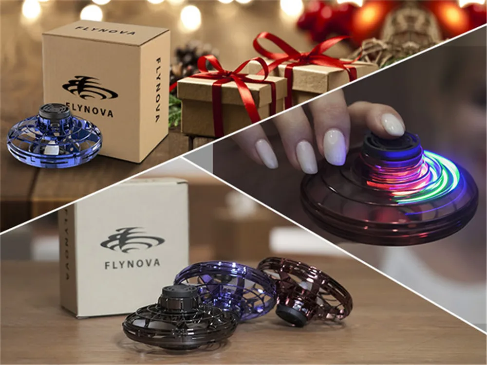 2020 The Most Tricked-out Flying Spinner Flynova Flying Spinner Have A Little Fun LED Lights For kid