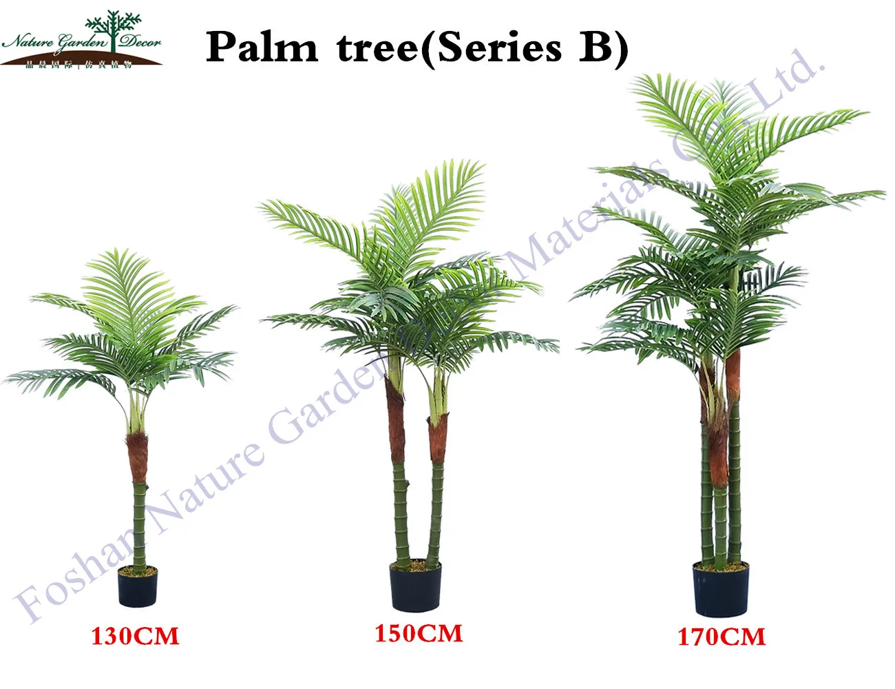 Wholesale Outdoor Decoration Plastic Palm Tree Plants