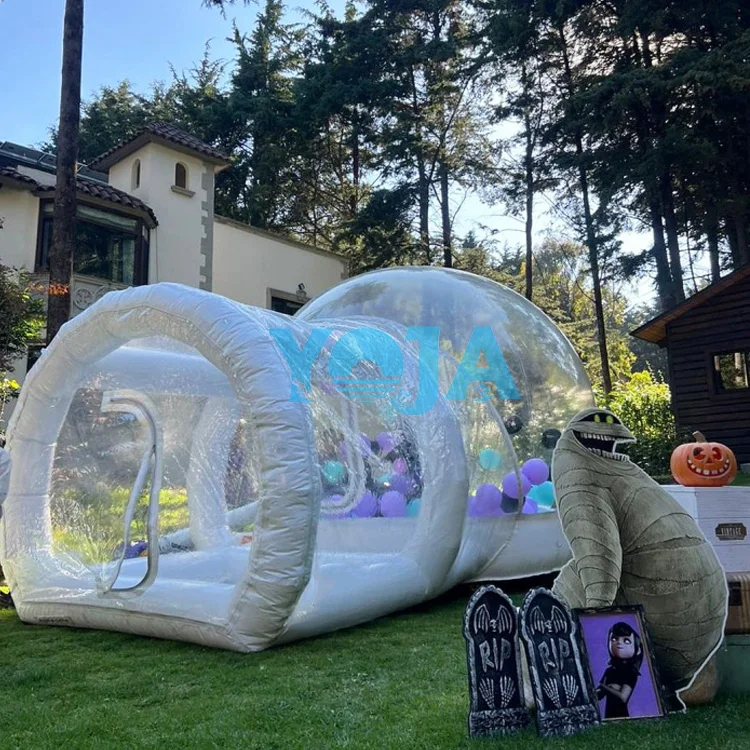 Commercial inflatable bubble house bounce castle bouncy games for kids high quality white jumping bouncer outdoor balloon party