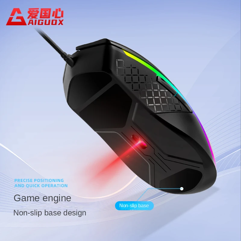 Bajeal high quality white and blue mechanical keyboard 104-key Led backlight wired mechanical keyboard for PC laptop