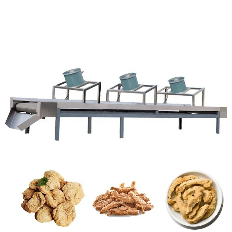 twin screw extruder textured soya meat making machine soy protein production line
