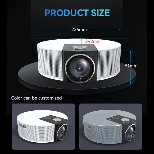 Factory OEM 200 Ansi Lumen 4K Home Movie Led Laser Screen Projector LCD HD 1080P Portable Smart Projectors