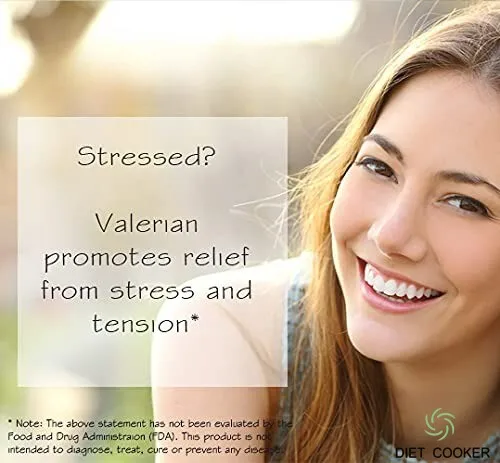 Herbs Valerian Root Capsules Natural Sleep Aid Anxiety Relief and Stress Support Vegan Capsules, Non-GMO