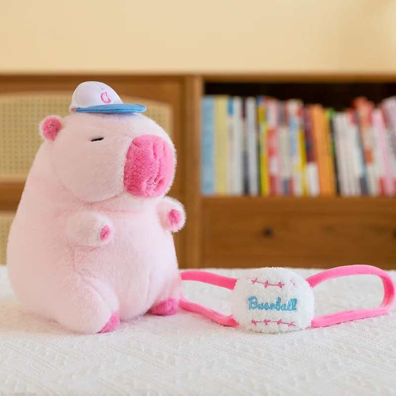 2024 Best Pink Capybara Snot Sports Water Dolphin Plush Toys Wholesale Creative Backpack Capybara New Pillow No reviews yet