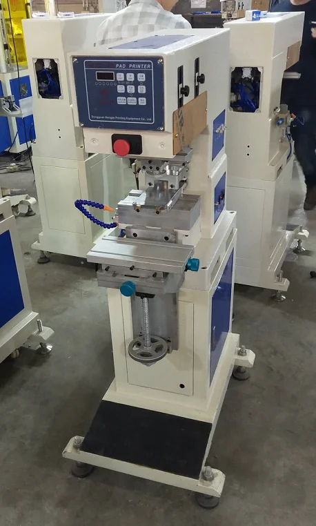 Semi-automatic Pneumatic 1color baseball golfball pad printing machine manufacture
