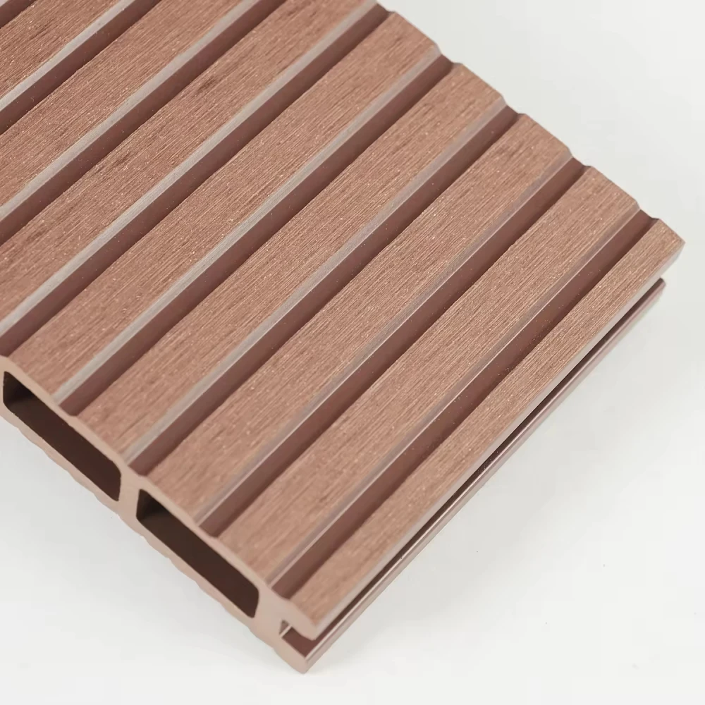wholesale fluted wpc decking outdoor plastic wood composite decking tiles waterproof floor deck