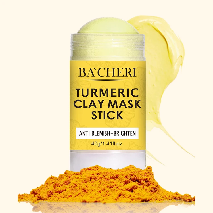 Kangrong Private Label Face Care Organic Brightening Whitening Deep Cleaning Kaolin Vitamin C Turmeric Clay Mask Stick