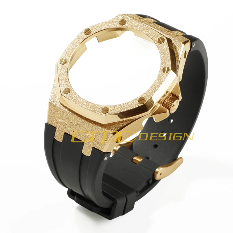 GA-2100 Gen. 4 Star Dust Watch Case Bezel Rubber Strap Silicone Band Modification Kit for Casi-Oak G shock ga2100 replacement