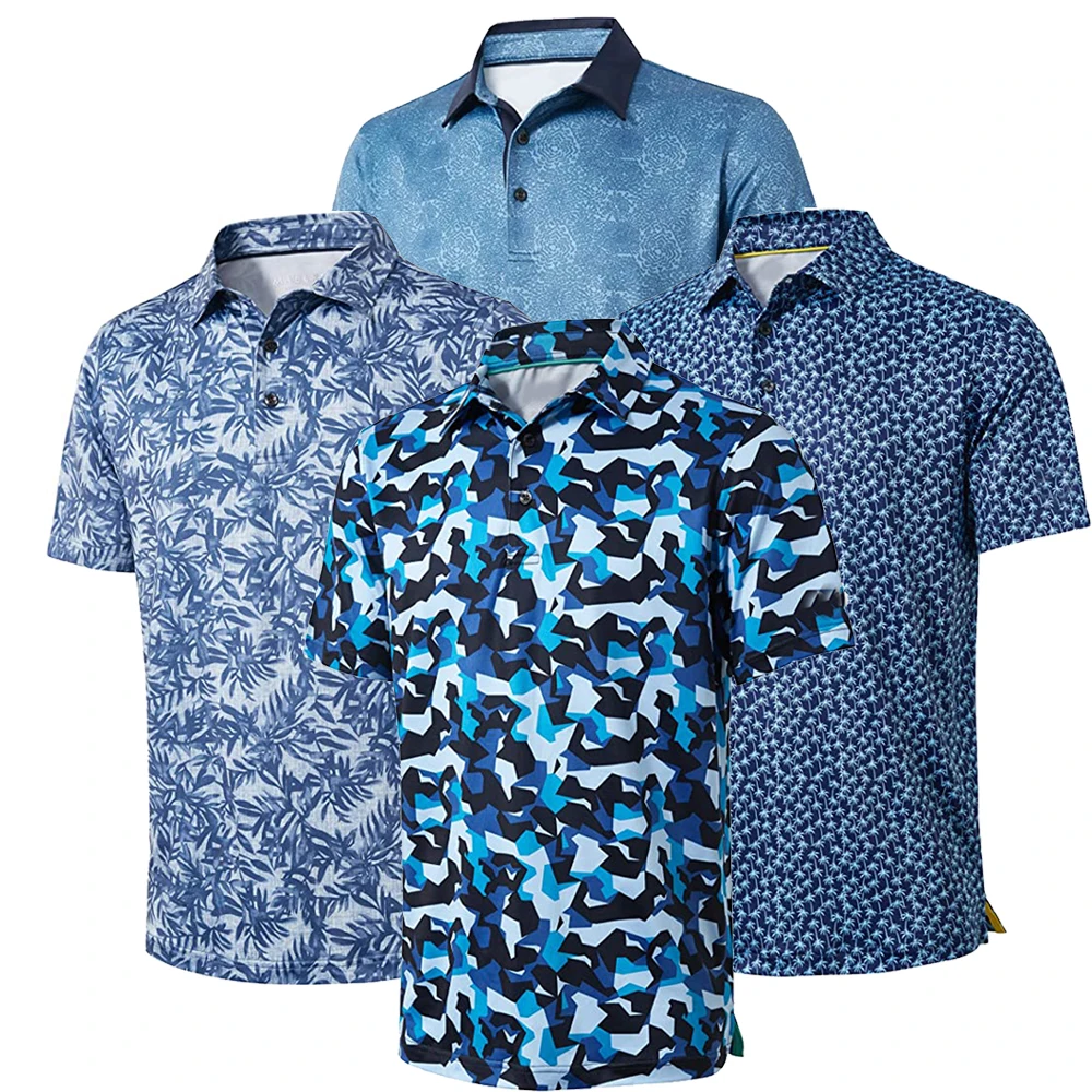 Oem Summer T Shirt Design Custom 100% Polyester Sublimation Patterns Men Quick Dry Golf Polo Shirt With Logo