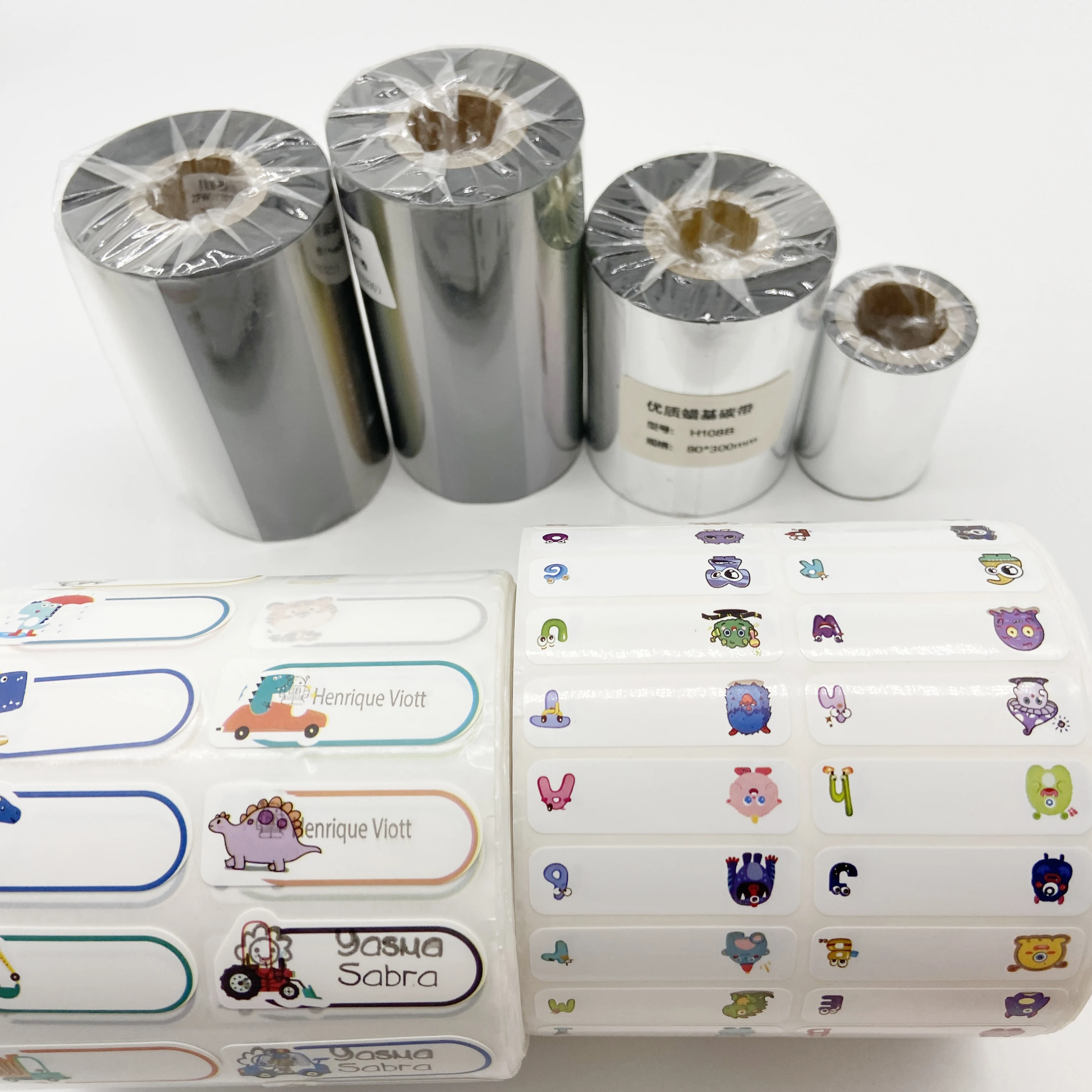 Wholesale different size thermal transfer wax ribbon resin ribbon carbon fiber printer ribbon