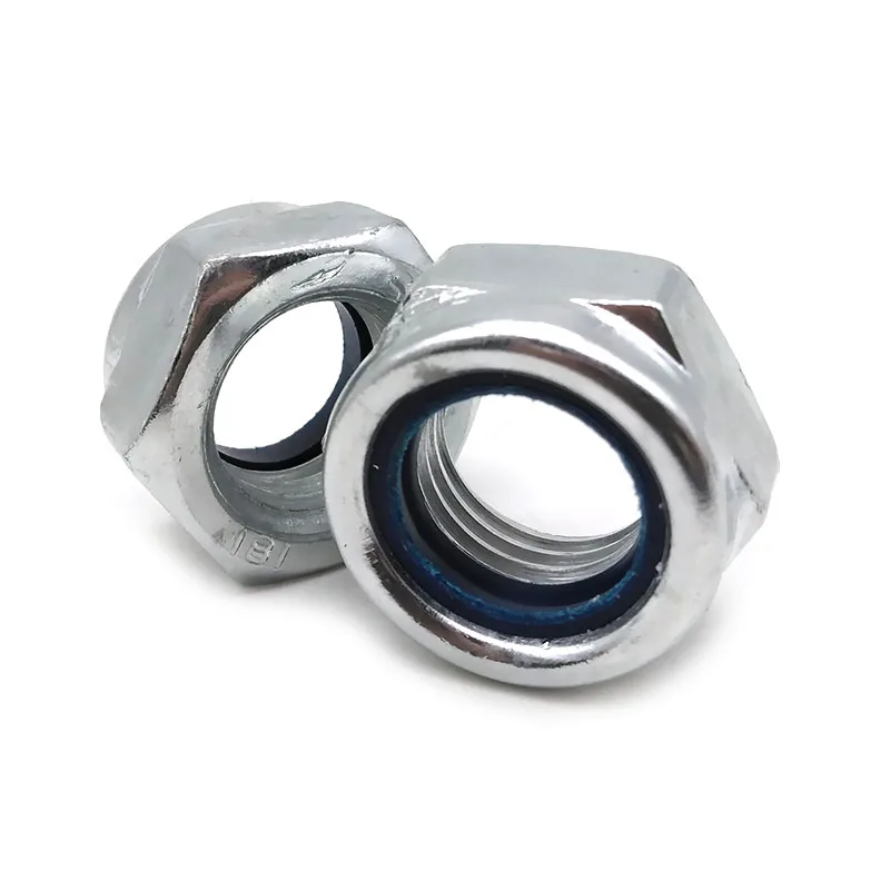OEM ODM carbon steel din985 din 982 nyloc nylon nylock lock nut nuts machine part
