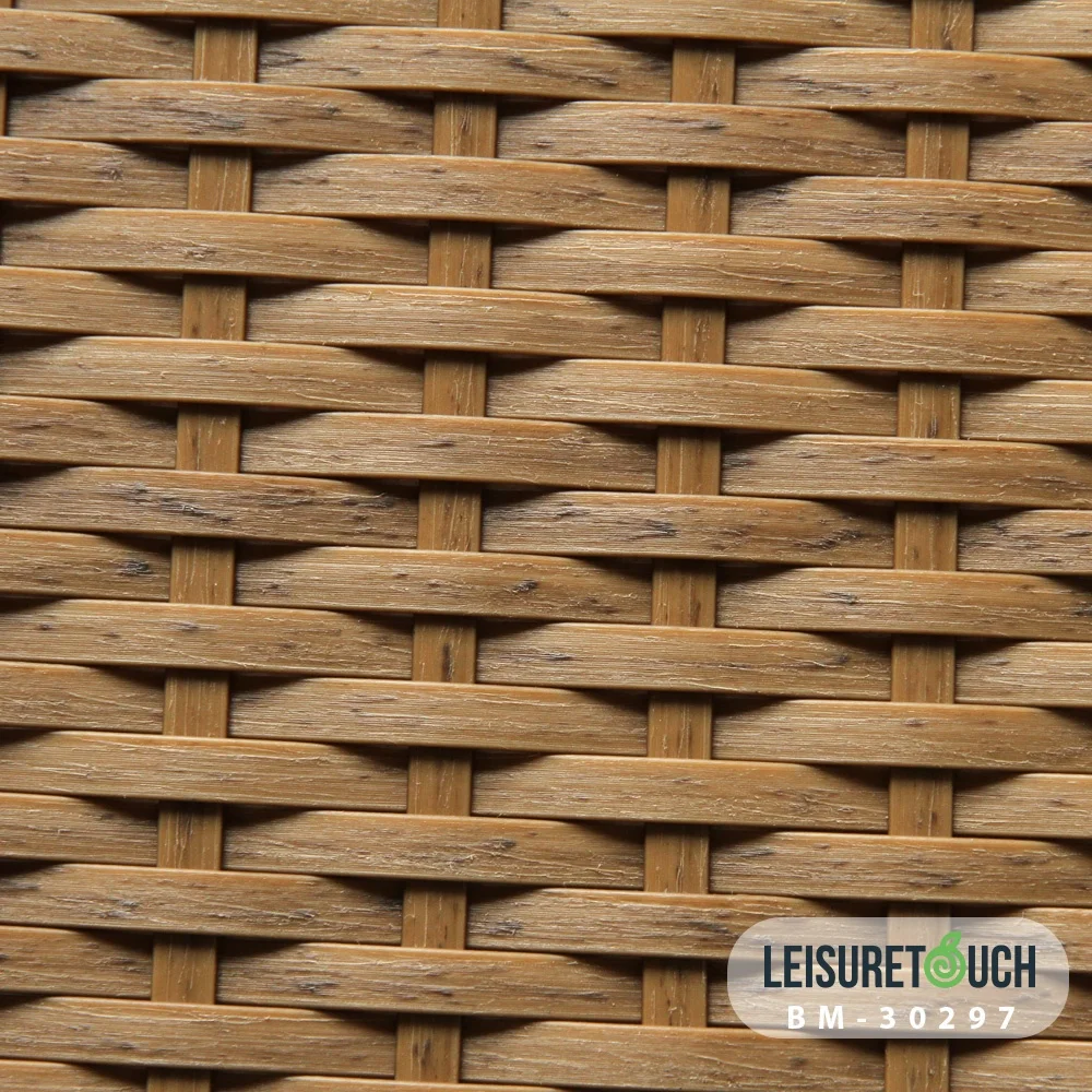 Outdoor Bamboo LooK Furniture PE Faker Wicker Synthetic Rattan Roll Material Artificial Plastic Rattan