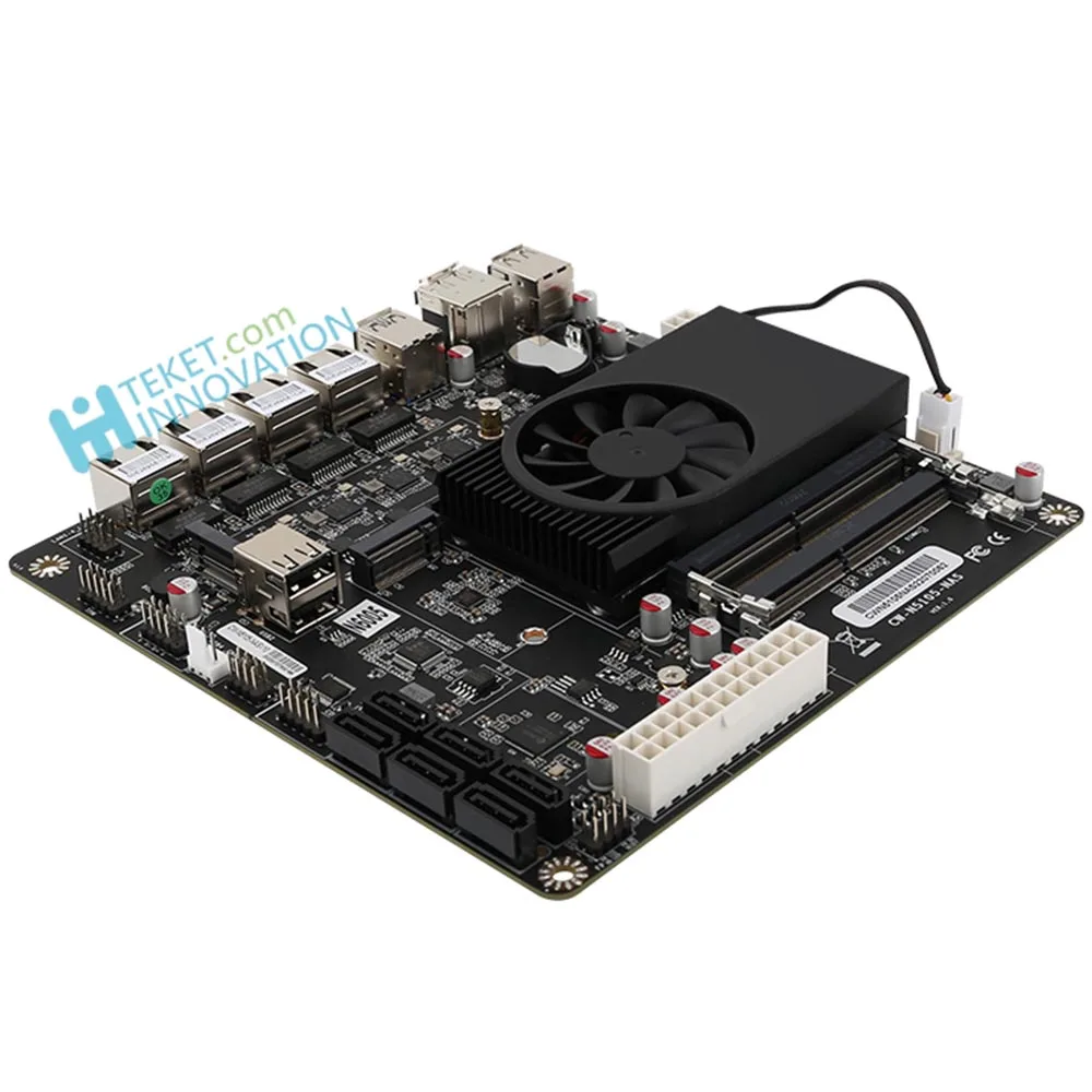 Intel 11th gen Celeron N5105 N6005 MINI-ITX NAS motherboard With 6SATA JMB585 4 LAN intel i226-v Dual M.2 ATX 24+4pin