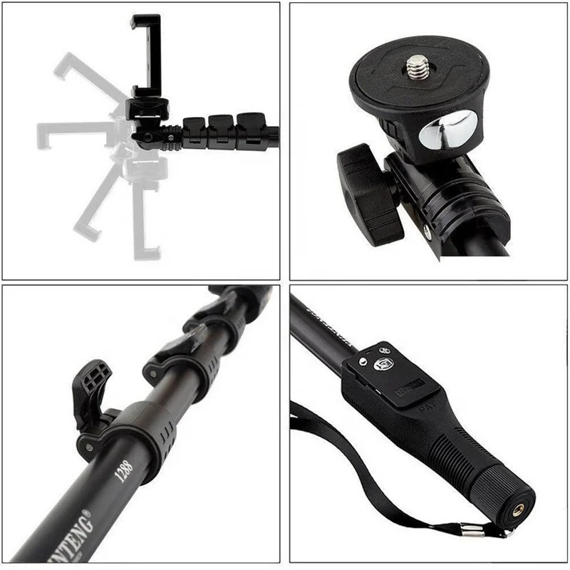 Yunteng YT-1288 Extendable Handheld Camera Selfie Stick Monopod with Wireless Remote Shutter for Mobile Phone