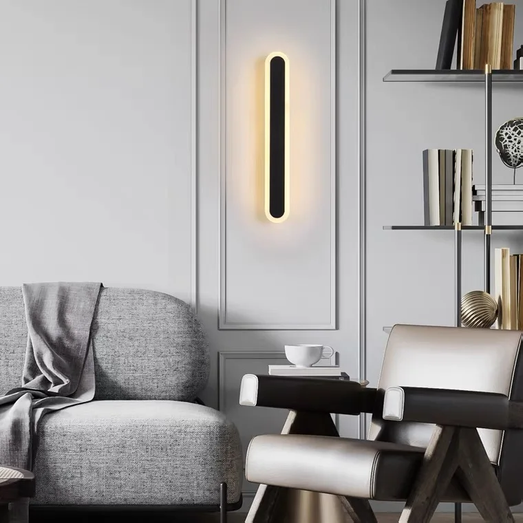 Long strip bedroom wall light porch simple modern LED decoration living room lamp line wall lamp