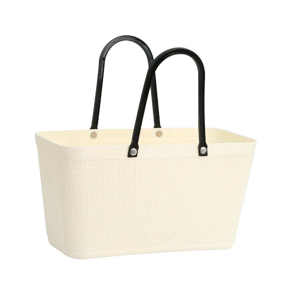 
Wholesale modern colorful plastic picnic storage basket with handle 