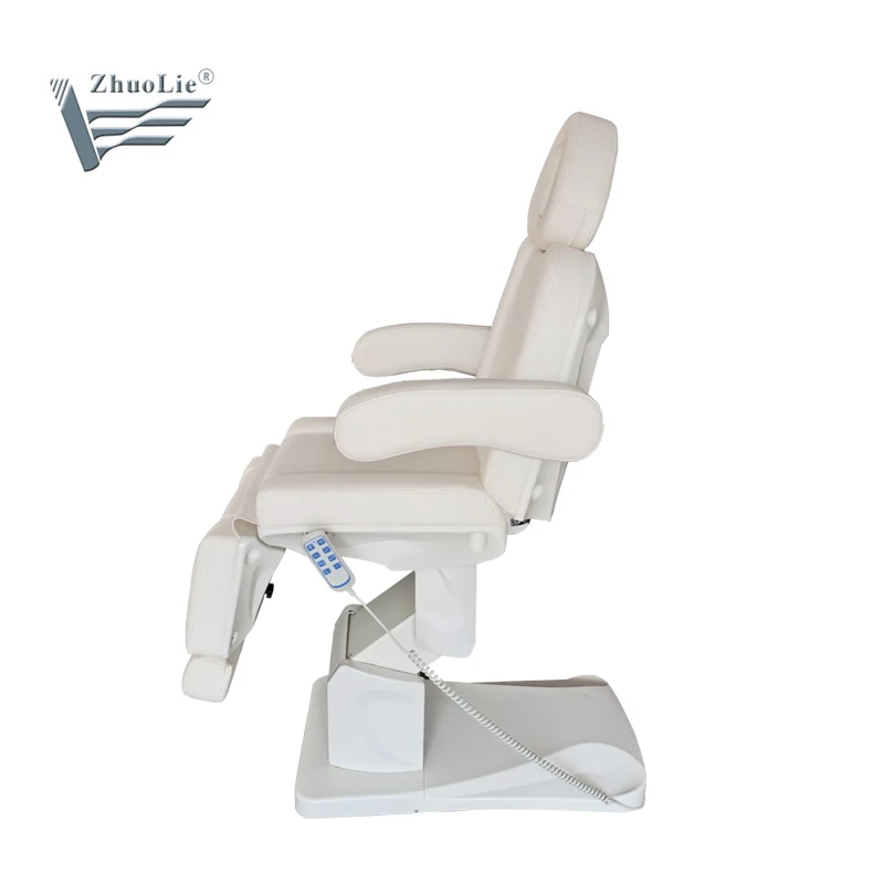 Modern Cheap Adjustable Therapy Spa Salon Cosmetic 4 Electric Motors Beauty Treatment Massage Table Facial Bed Podiatry Chair