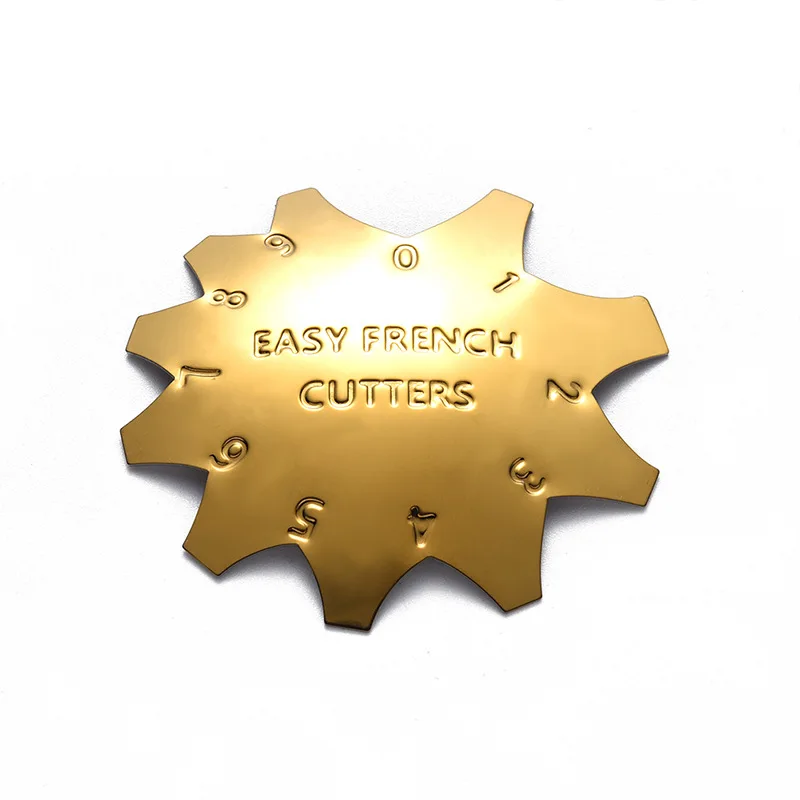 High Quality Professional Easy French Crystal Making Manicure Steel Plate Model Stainless Steel Template For Nail Tool