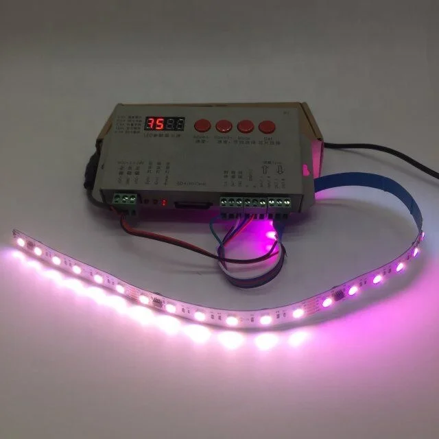 LED Pixel Controller T-1000S K-1000C K-8000C SD Card Programmable ws2811 ws2812b WS2815 SK6812 RGB LED Strip Pixel Controller