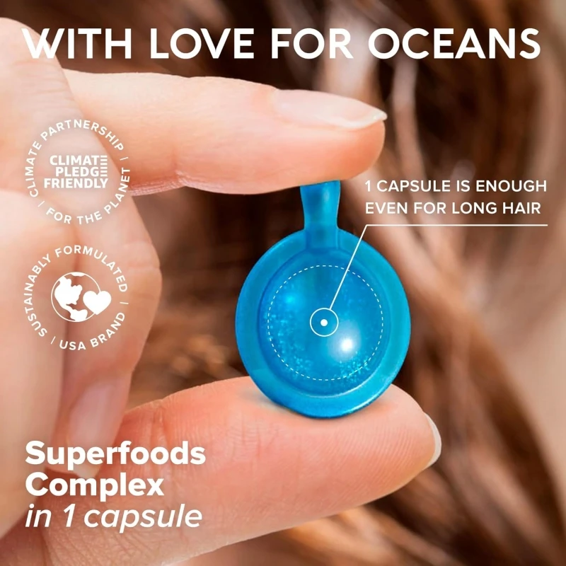 OEM Brand Wholesale Smoothing Moisturizing Repairing Hair Oil Capsule Natural Hair Care Vitamin Oil Serum Capsule