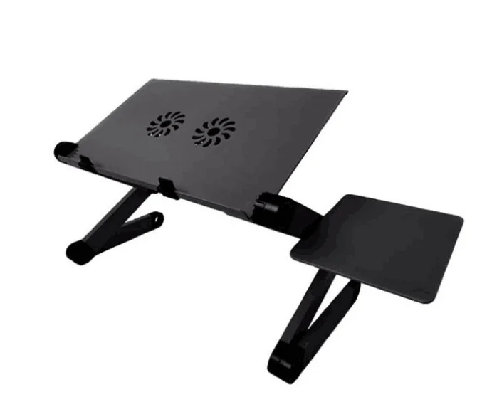 
Hot Sale Bed Computer Table Laptop Holder Stand Folding PC Table Living Room Furniture Home Office Computer Desk with Cooler Fan 