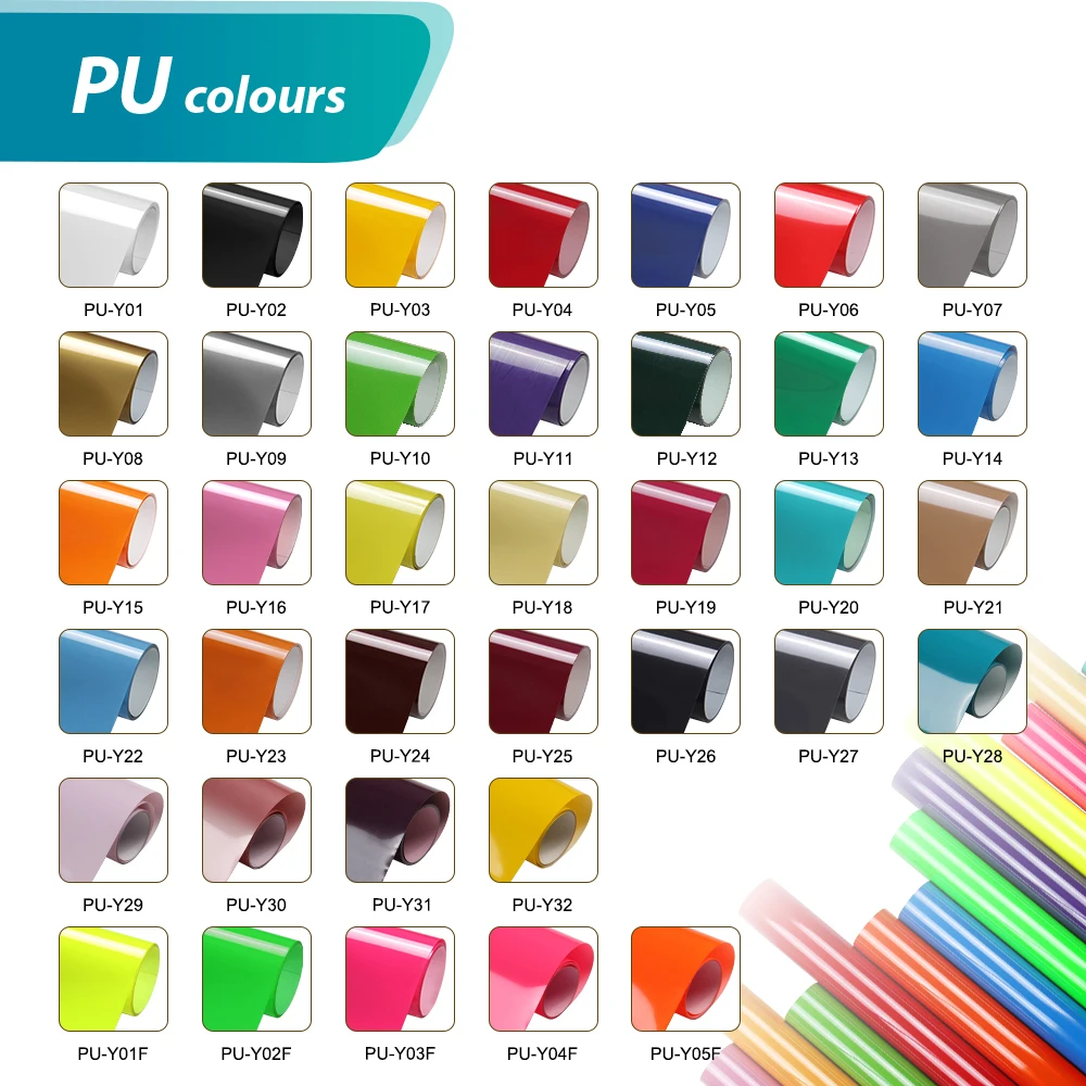 Custom Textile T Shirt PU Thermal Press Vinyl Rolls HTV Film Heat Transfer Vinyl For Tshirt Clothing