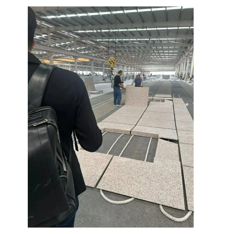 Hot Sale Yellow Flamed Garden Tile Granite Paving Stone Natural Stone Flooring Price Park