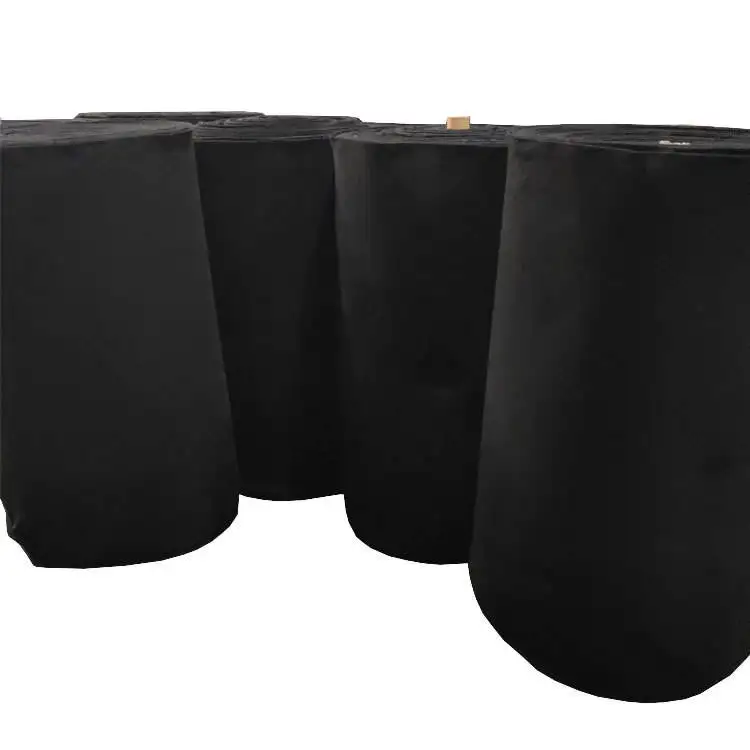 Высокоплотный черный иглопробивной ковер 700gsm