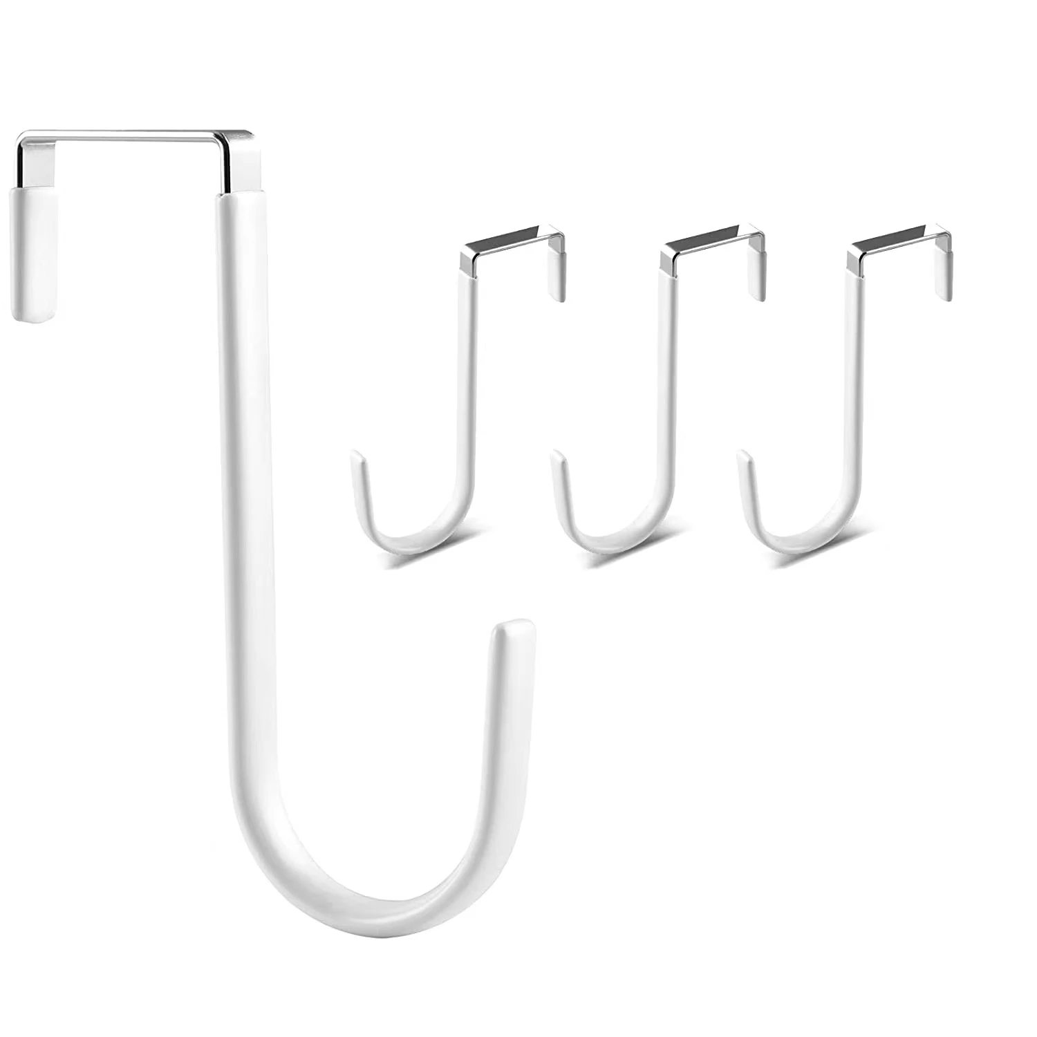 Good quality Hanger Hook over the door  Hooks with vinyl coating  for Hanging Towels bags carbon Stainless steel Hook Hanger